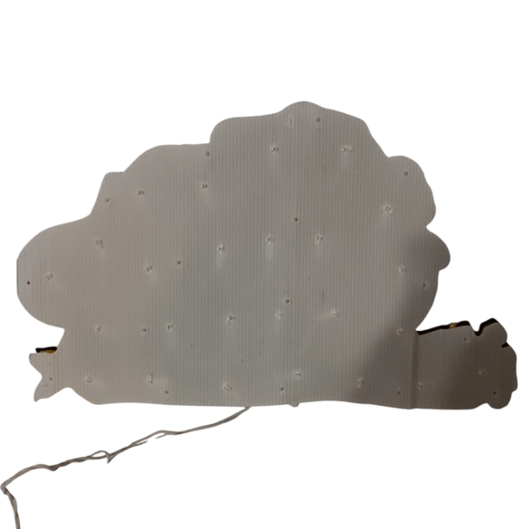 Peanuts Snoopy Charlie Brown Lighted Sculpture Christmas Window Decor Glittery. - Picture 6 of 12